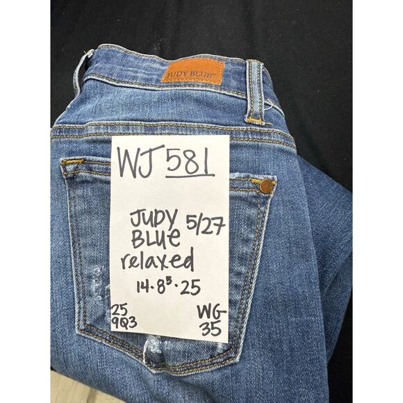 Judy Blue Jeans Women's 5/27 Relaxed Cropped - Picture 3 of 7